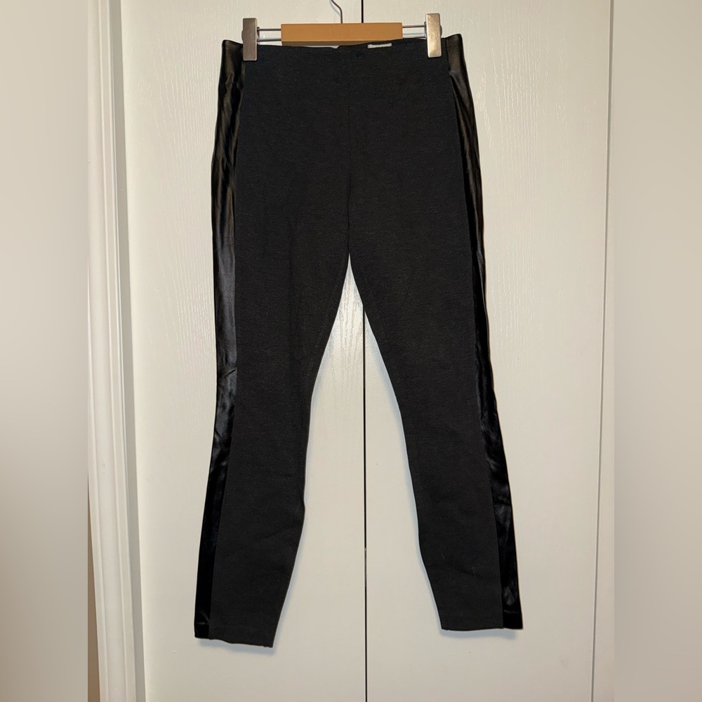 J. Crew Factory leather-stripe Gigi pant